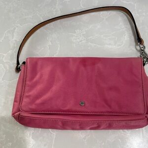 kate spade Hot Pink Shoulder Bag with Brown Strap